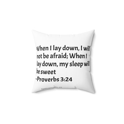 "Prayer Pillow" Spun Polyester Square Pillow "Prayer Pillow" Spun Polyester Square Pillow