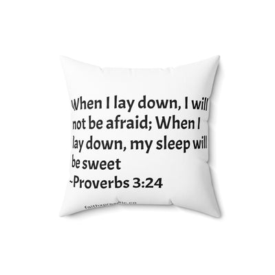 "Prayer Pillow" Spun Polyester Square Pillow "Prayer Pillow" Spun Polyester Square Pillow